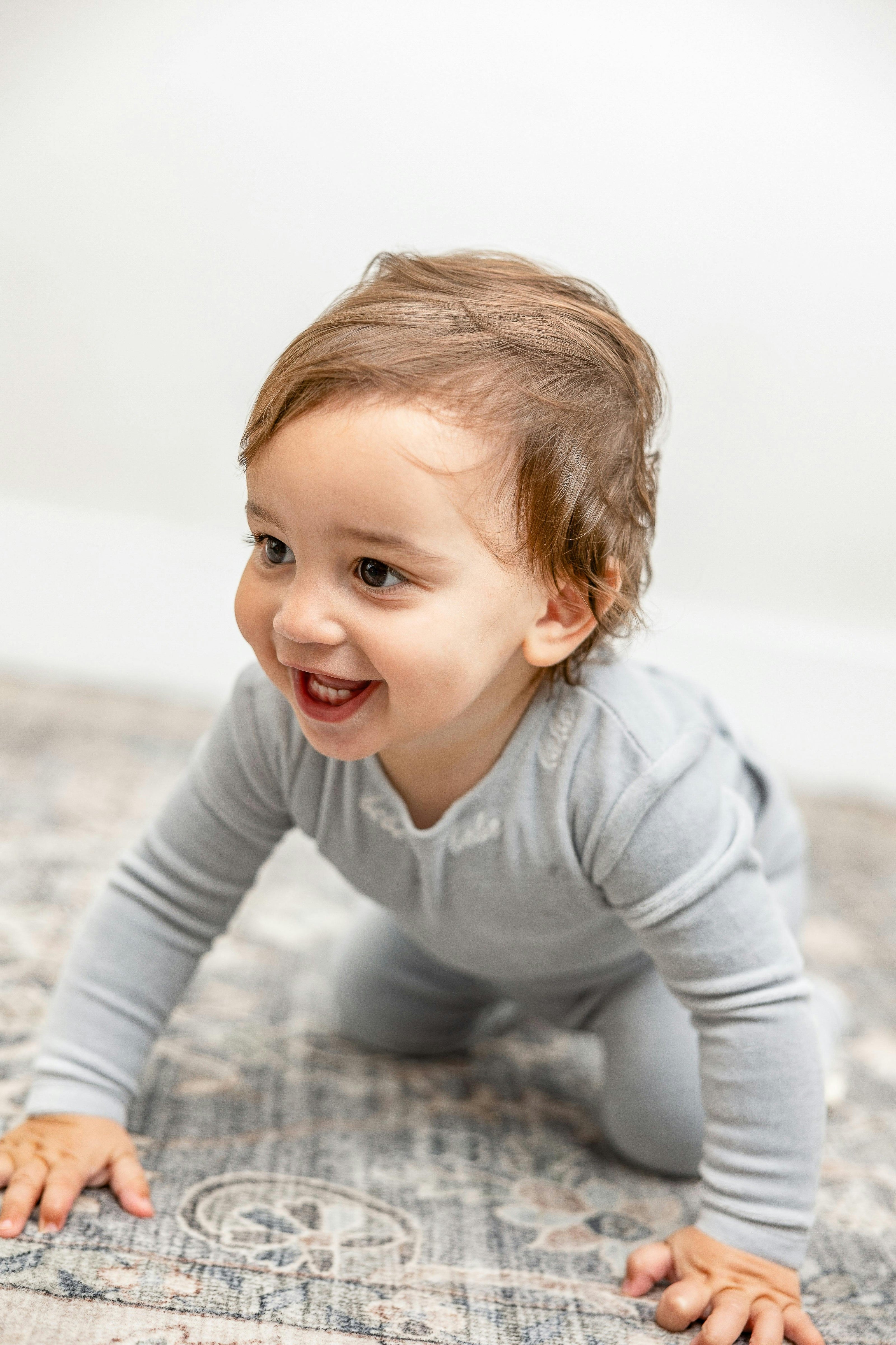 Bebe Embroidered Velour Onesie with Hat Beige