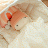 Dots and Rainbows Doll Carrier with Cookie
