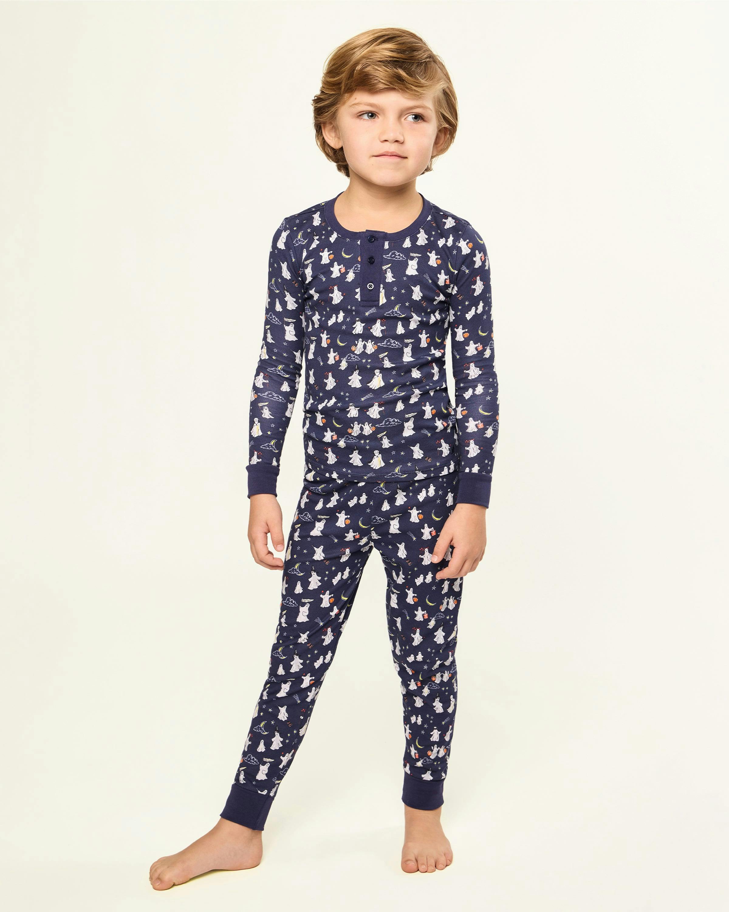 Kid's Pima Snug Fit Pajama Set in Spooky Slumber