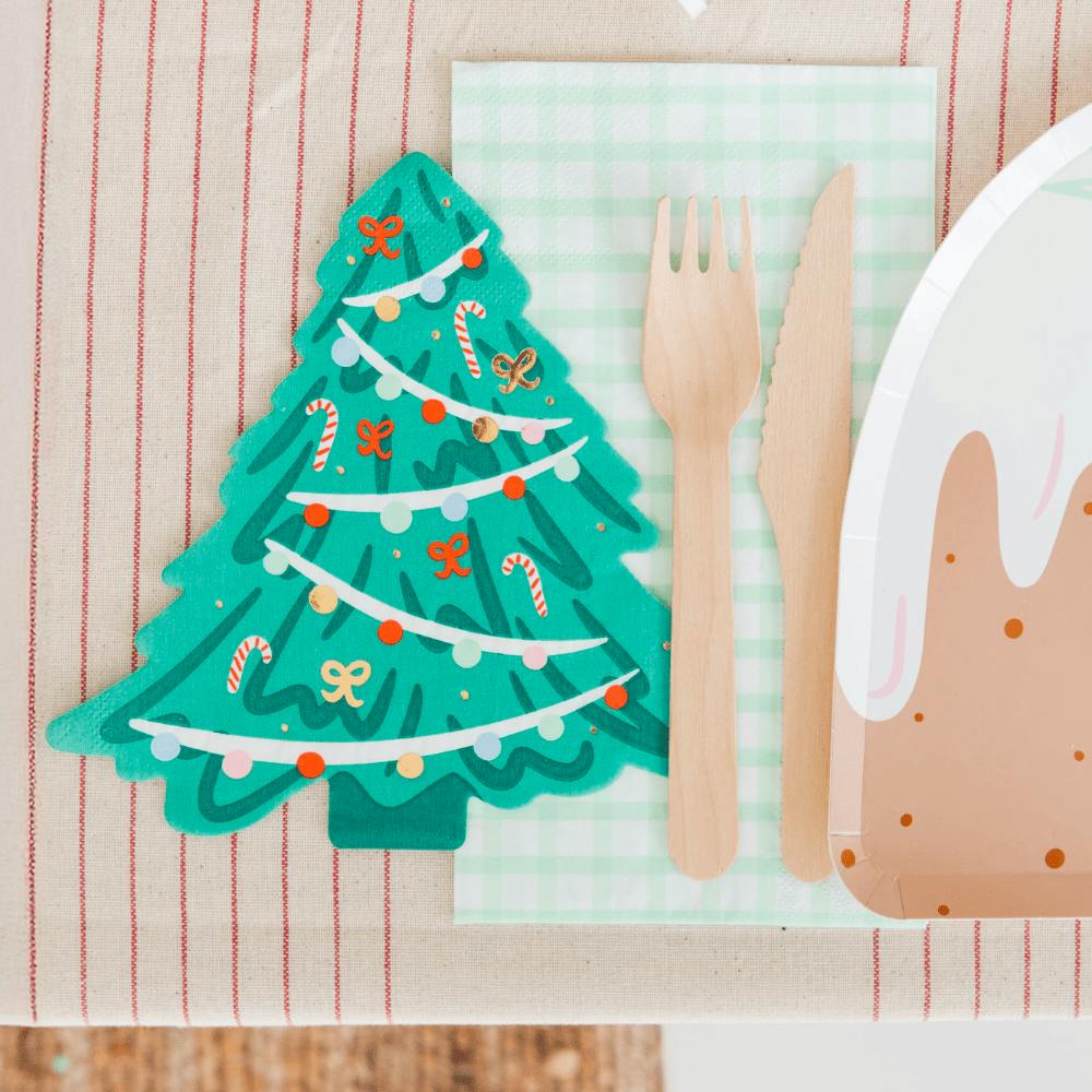 Baking Spirits Bright Christmas Tree Guest Napkins