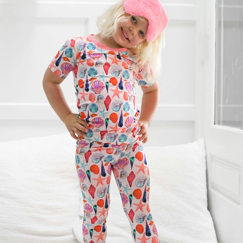 Cute as Shell Short Sleeve Pajama Set