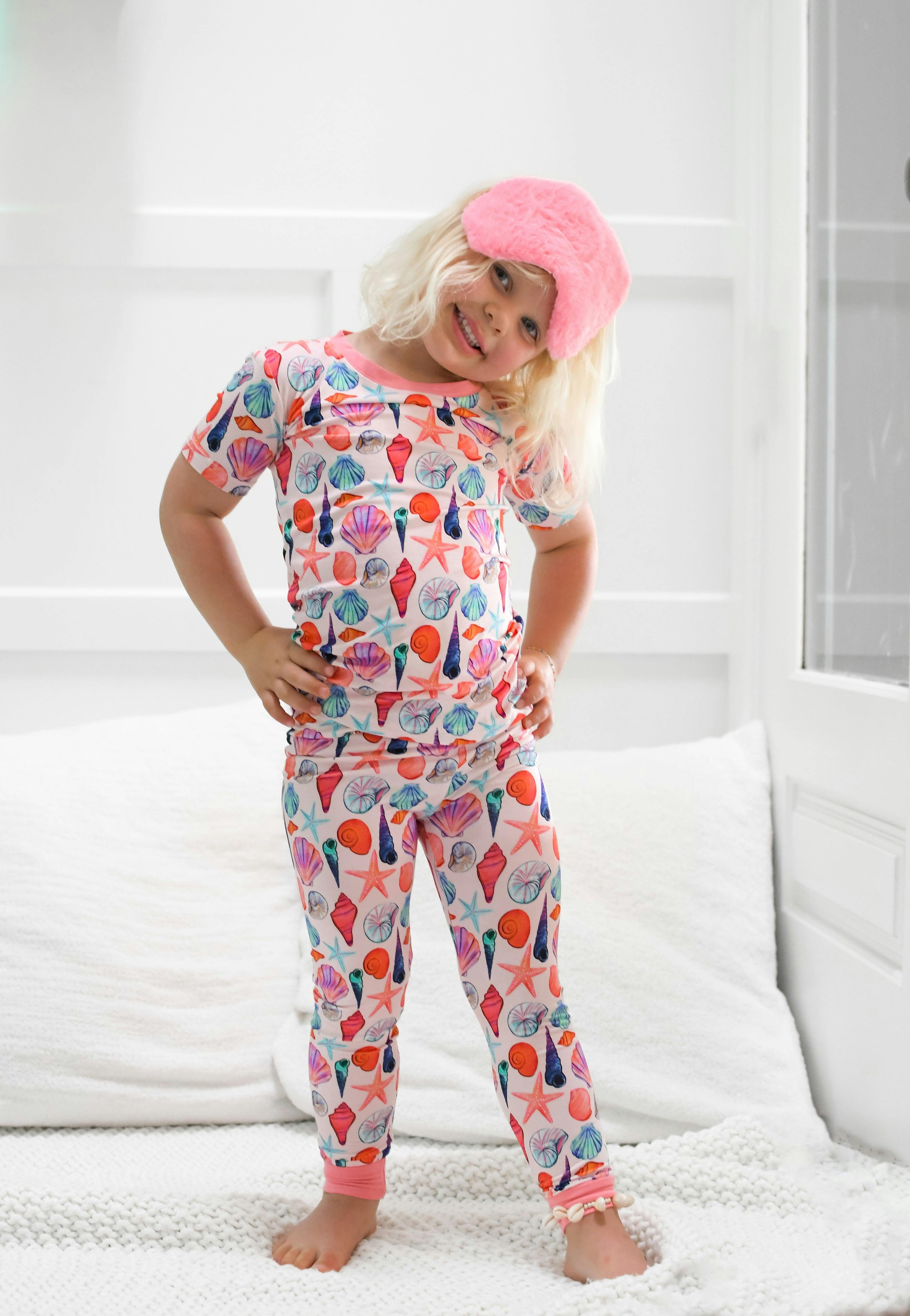 Cute as Shell Short Sleeve Pajama Set