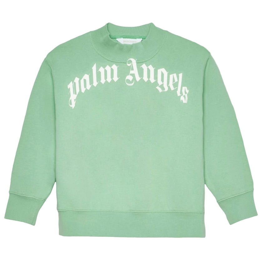 Green Curved Logo Regular Sweatshirt