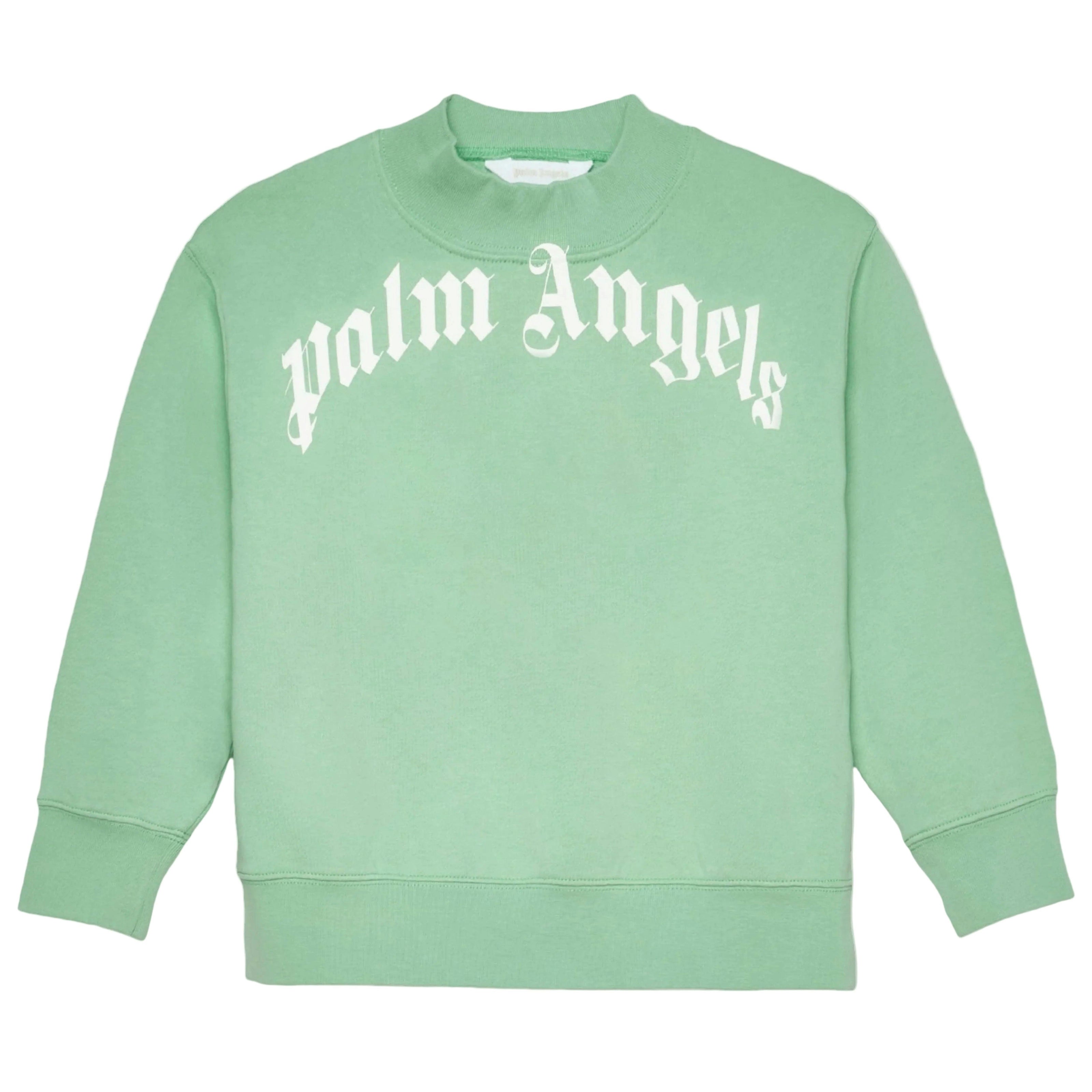 Green Curved Logo Regular Sweatshirt