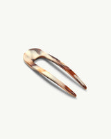 Mini French Hair Pin in Mocha