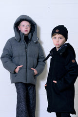 Boys Wool Coat - Black