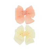 Multicolor Ribbon Bow Hairclip Set
