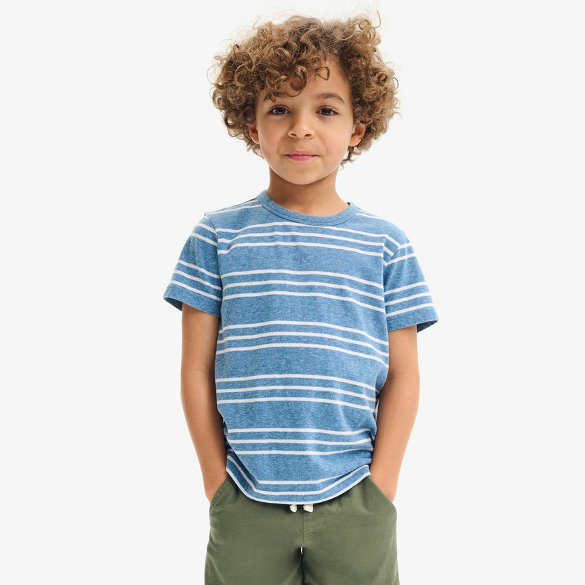 Clearance kids heathered tee in stripe