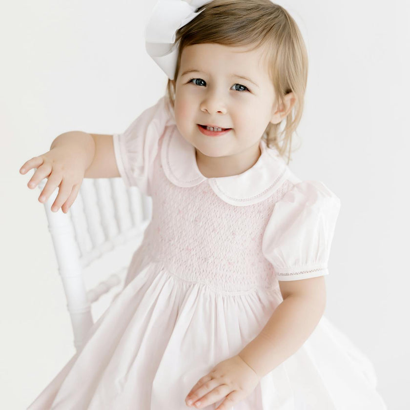 Smocked Rosebud Dress
