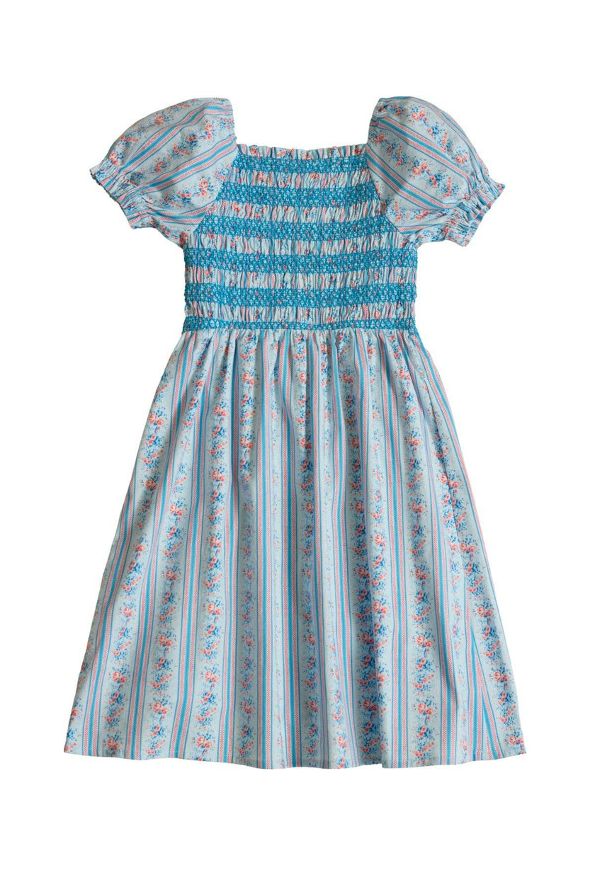 Mini Sunday Best Dress in Rosette Linear Stripe