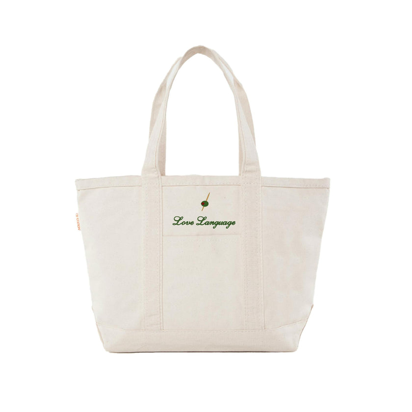 Tennis Embroidered Medium Canvas Tote