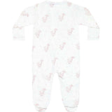 Pink Elephant Zipper Footie