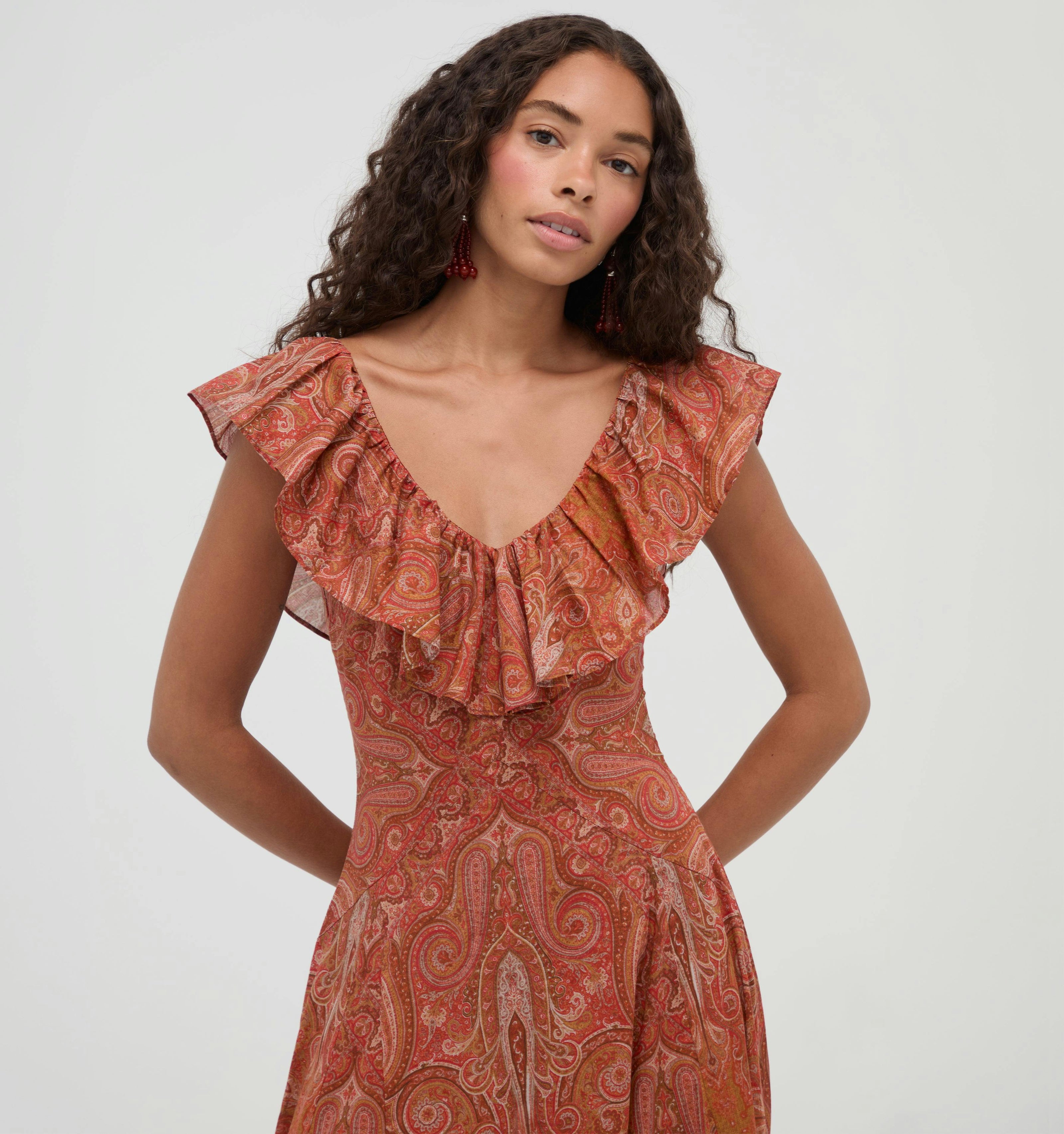 The Milani Dress -  Cypress Paisley