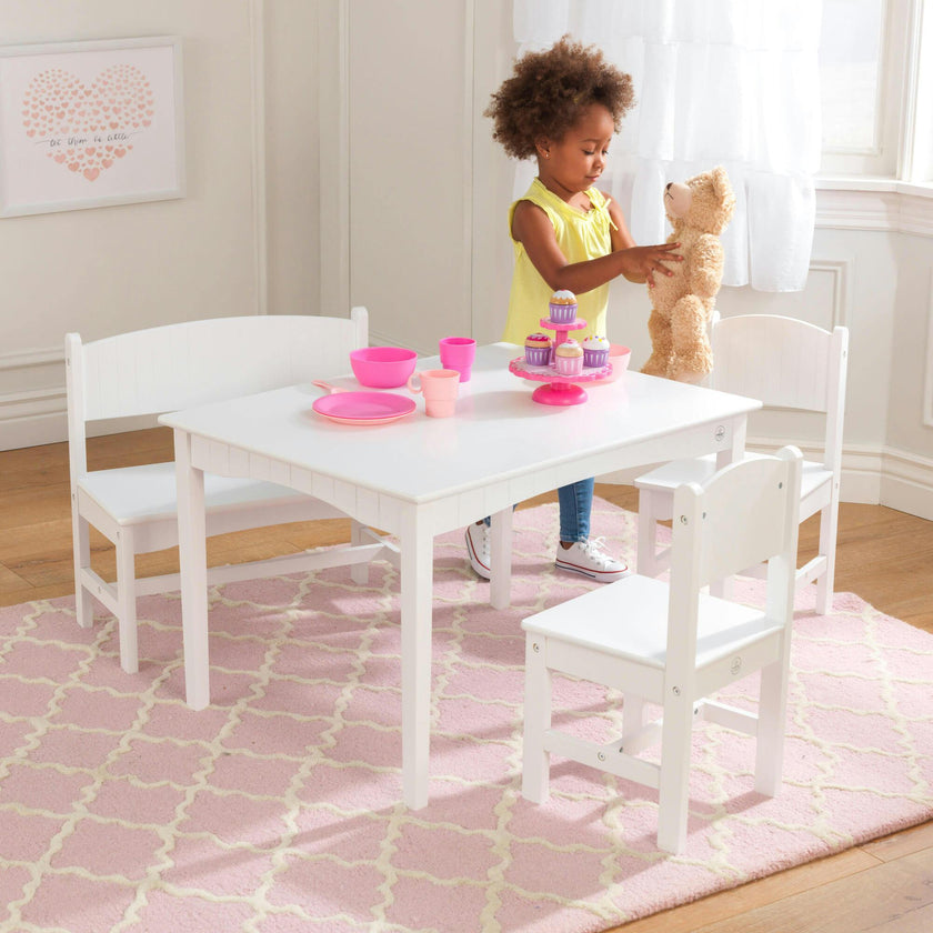 Nantucket Table with Bench and 2 Chair Set