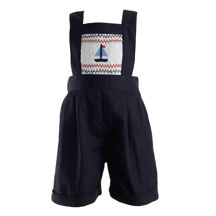 Sailboat Smocked Overalls