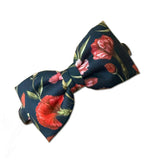Liberty of London Bow Headband, Ink/Red Floral