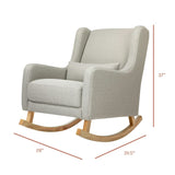 Babyletto Kai Rocker in Eco-Performance Fabric | Water Repellent & Stain Resistant