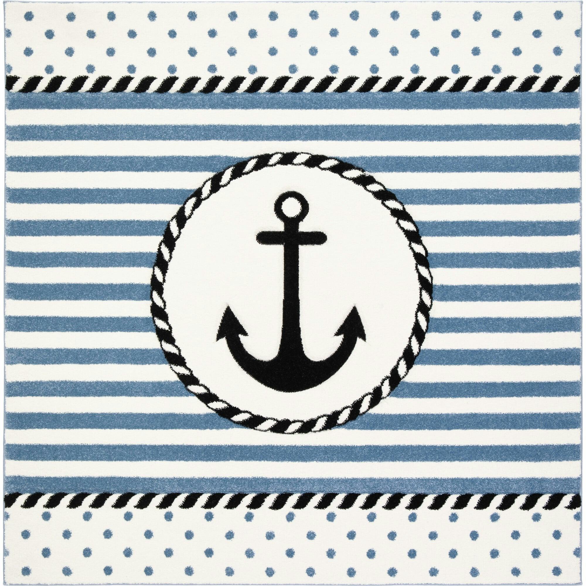 Carousel Kids Sailor Rug, Navy