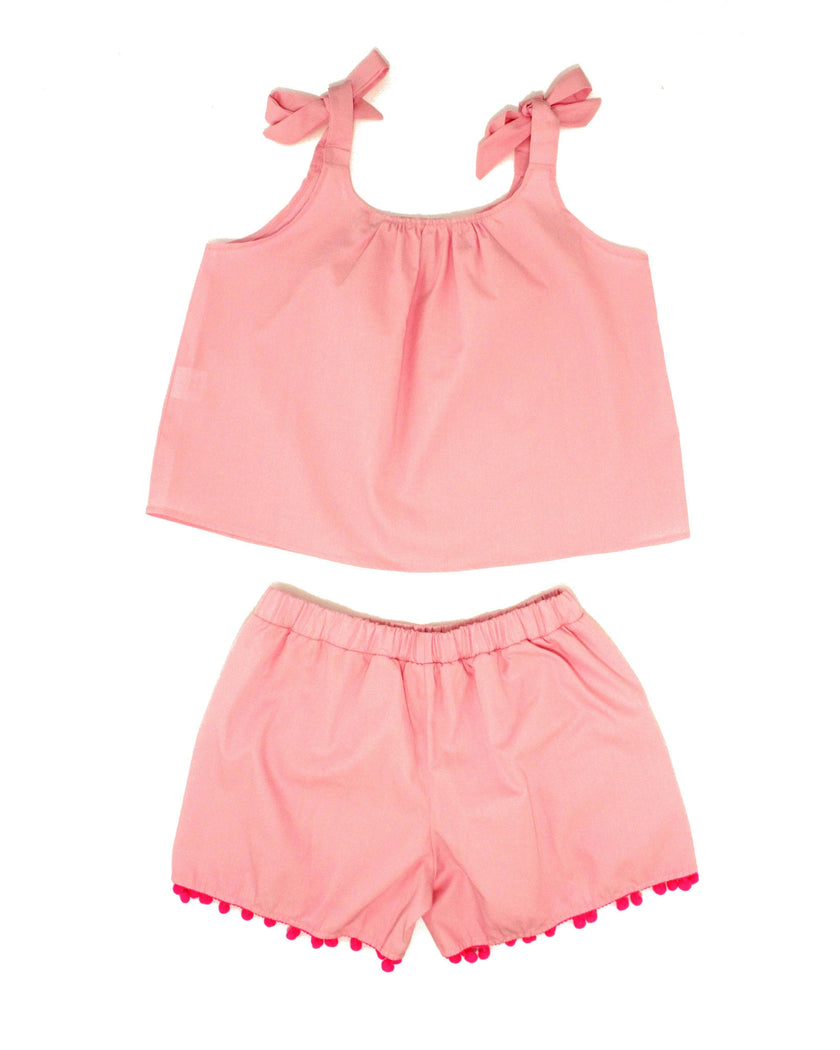 CHIARA SET PINK HOT PINK POMPON