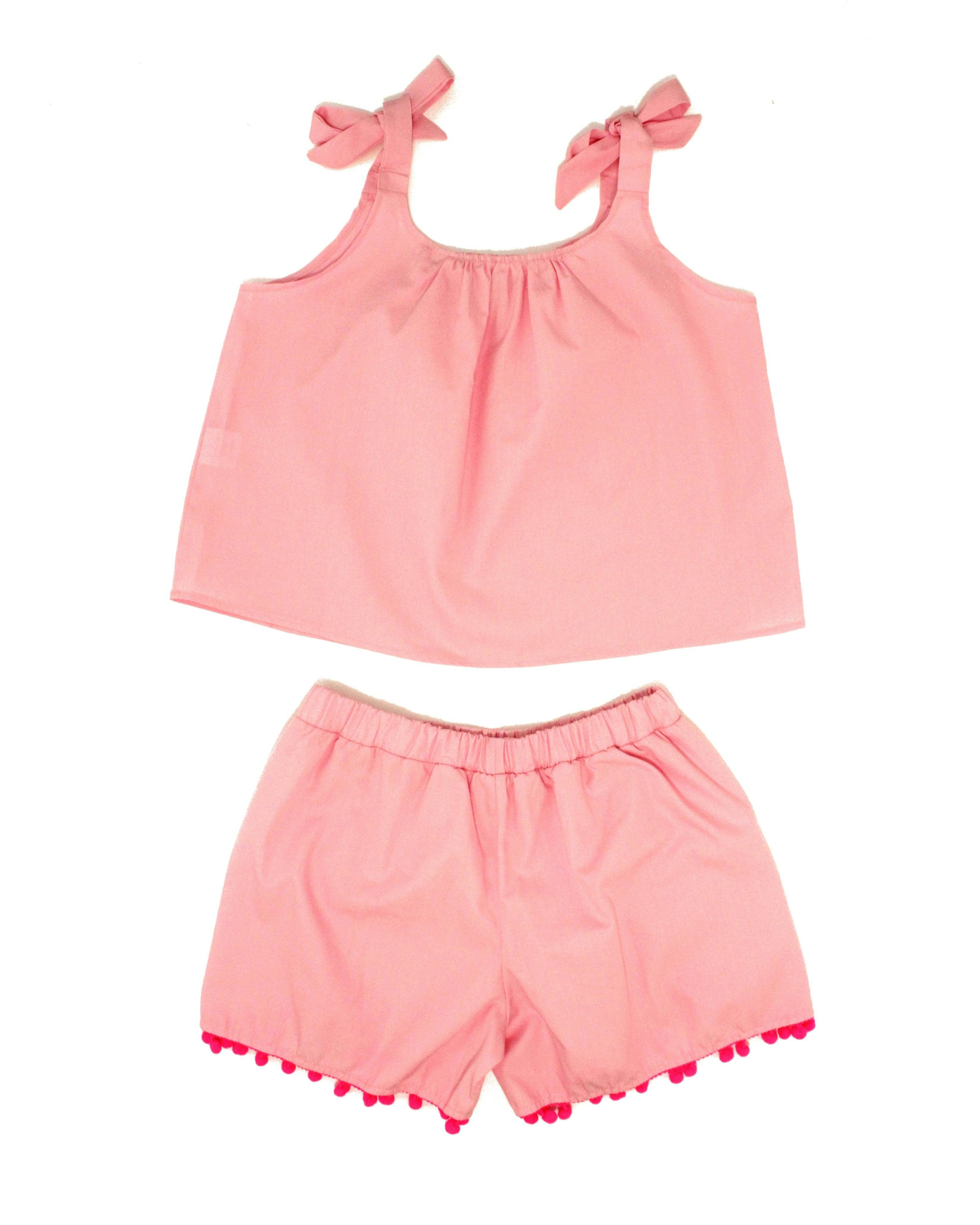 CHIARA SET PINK HOT PINK POMPON