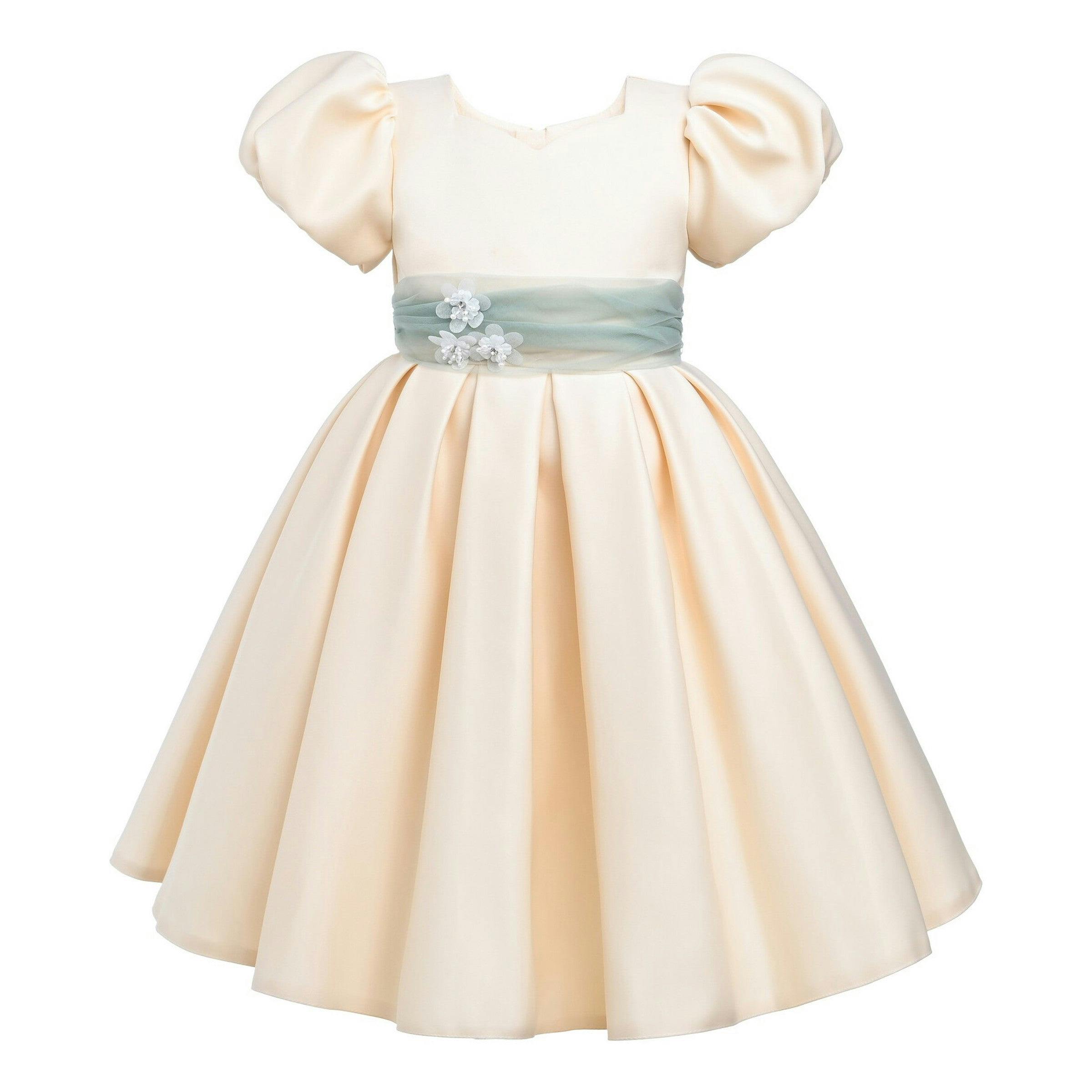 Ivory Easton Teacup Belt Dress