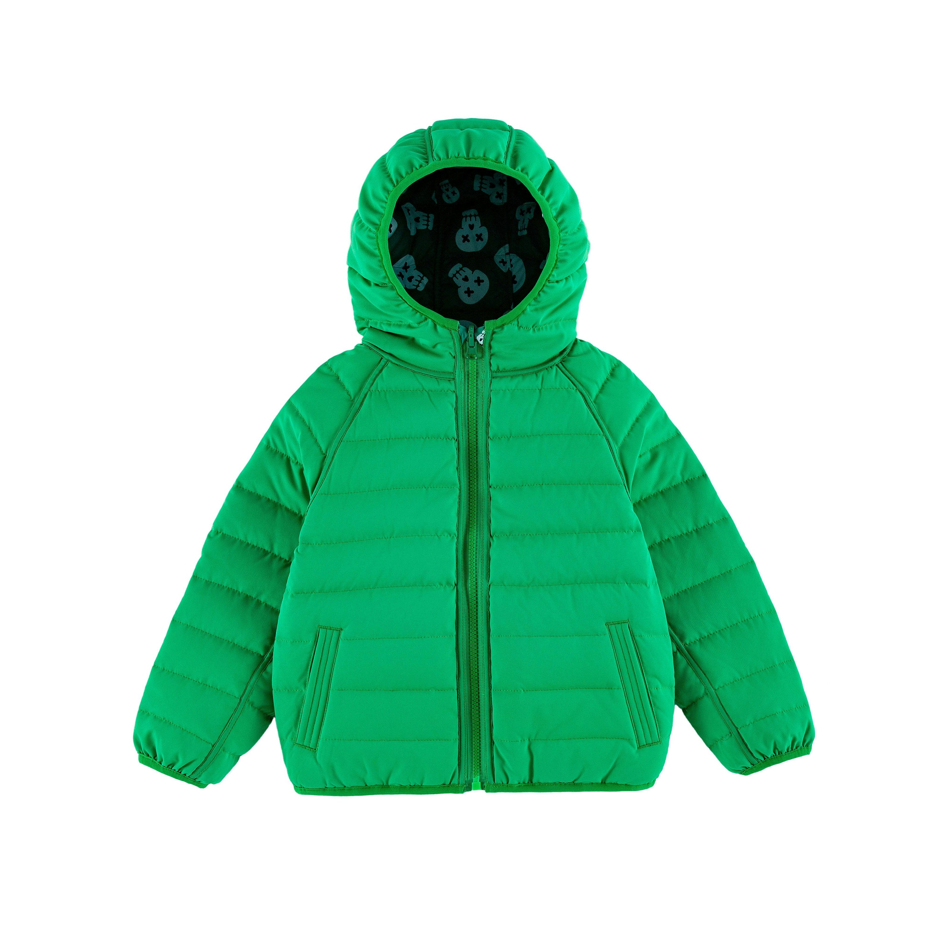 Ryan Reversible Puffer Hood Zipper Down Jacket