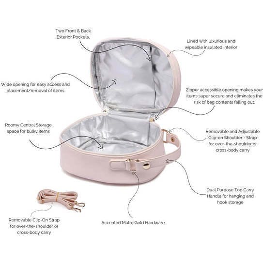 Monaco Snack Bag | Pastel Pink