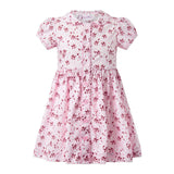 Light Pink Floral Button-Front Dress