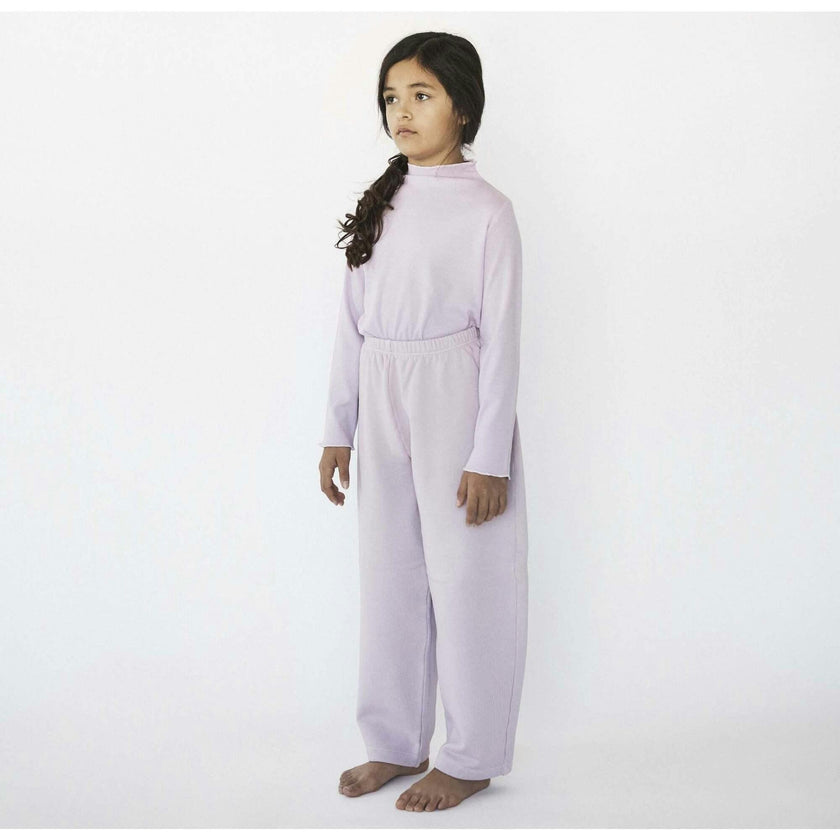 Rib Mock Neck Long Sleeve Top