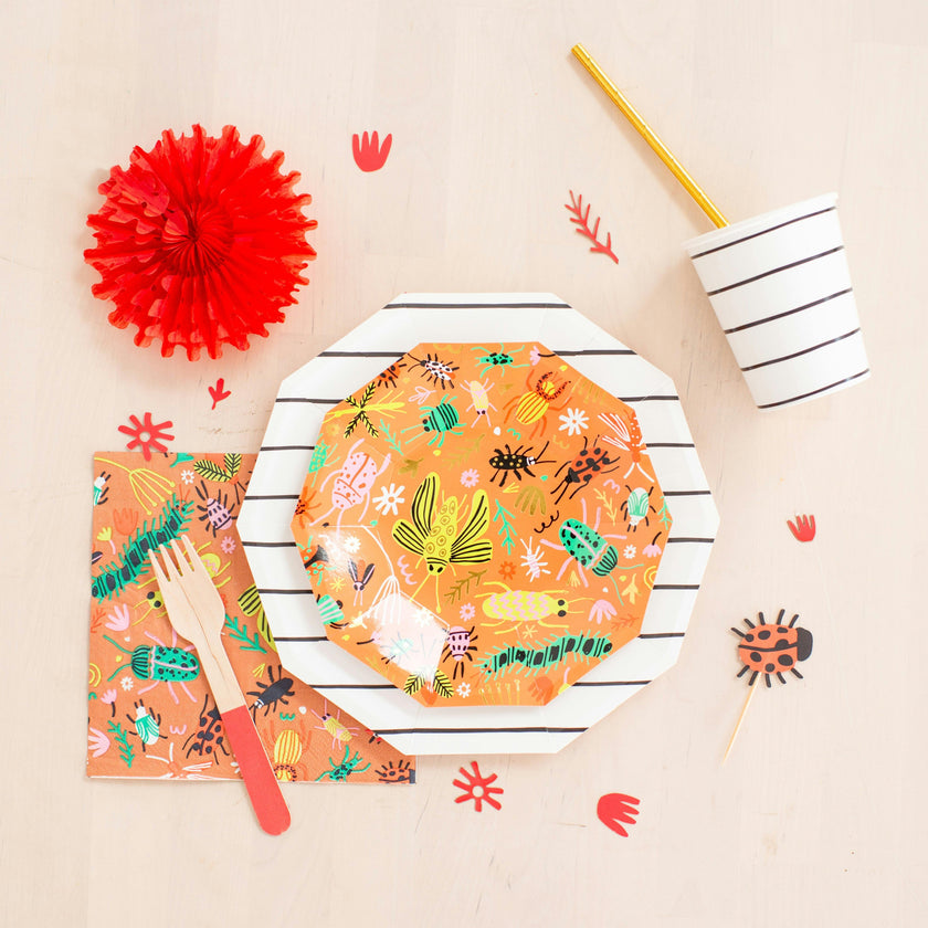 Backyard Bugs Bunches of Bugs Large Napkins