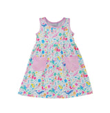 UPF 50+ Dahlia Sleeveless Dress w/ Pockets