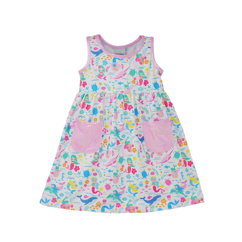 UPF 50+ Dahlia Sleeveless Dress w/ Pockets