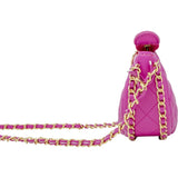 Tiny Quilted Chain Wrapped Hobo Bag