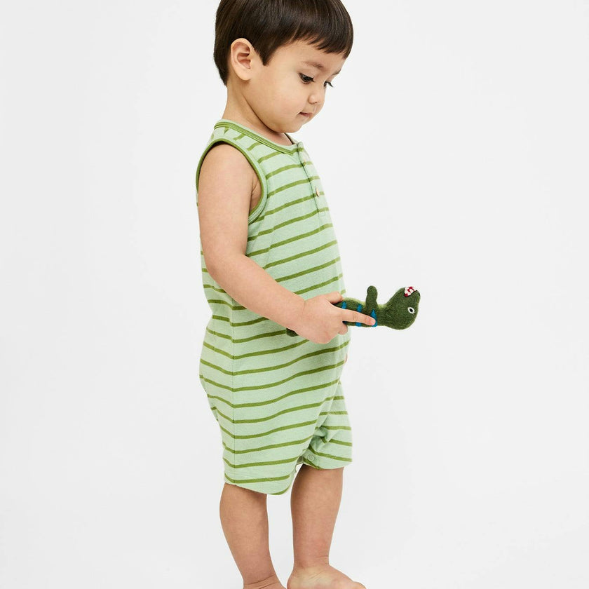 Lachlan Romper, Palm Stripe