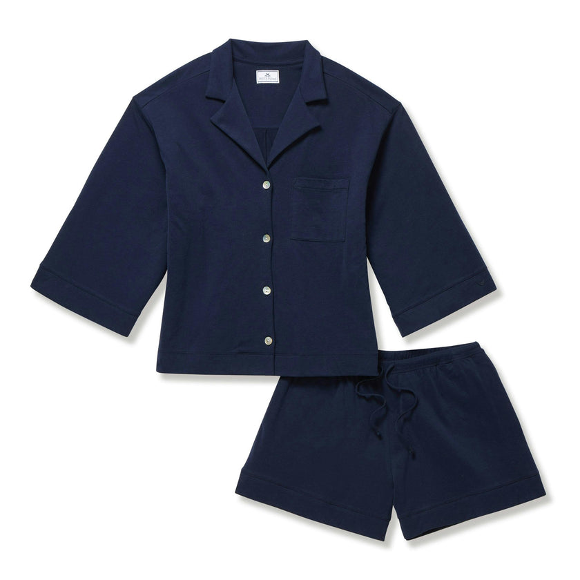 The Olivia Pima Short Set in Navy