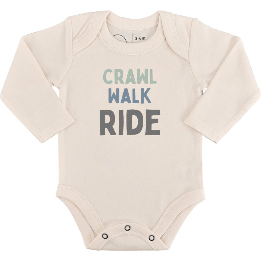 long sleeve graphic bodysuit | crawl walk ride
