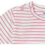 Henry Boys Button Shoulder Tee, Stripes