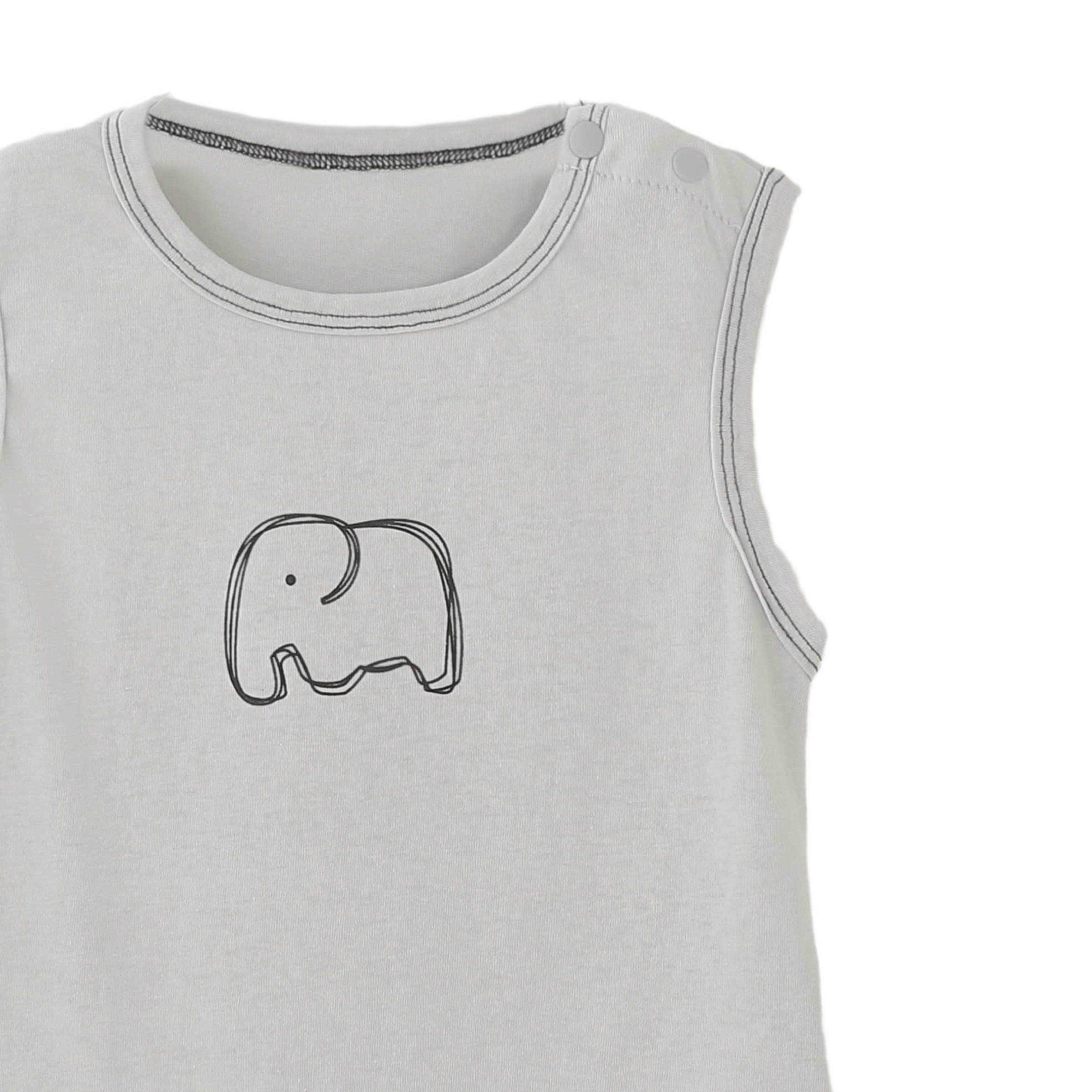 Brown Elephant Short Set