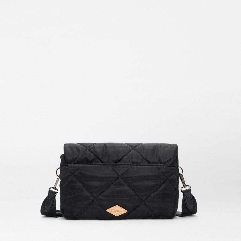 Black Madison Flap Crossbody