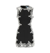 The Rue Dress - Black with Ivory Lace