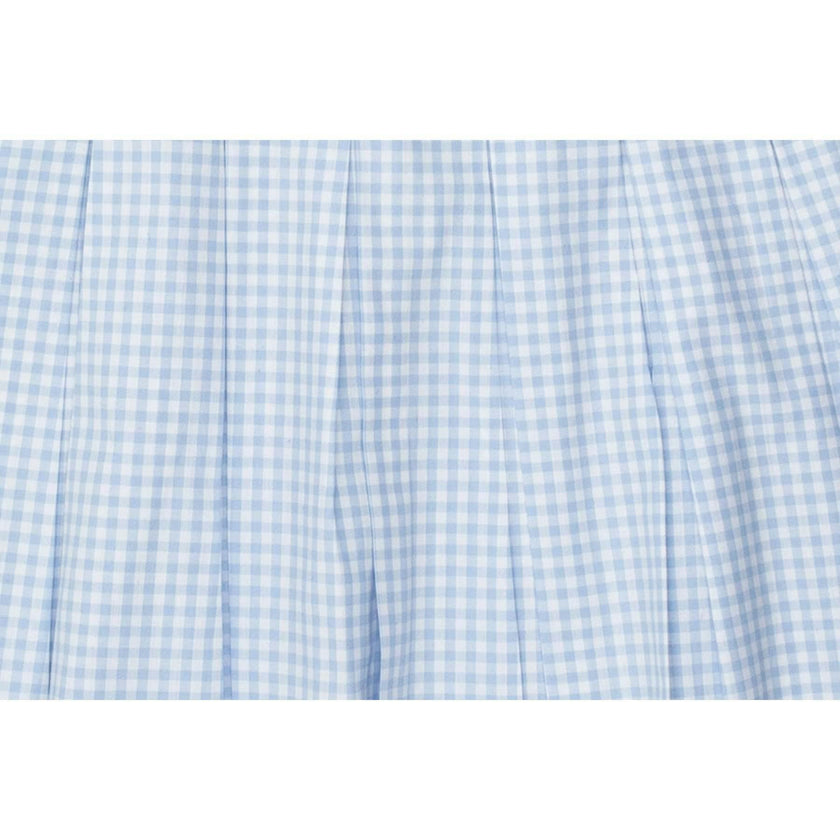Gingham Pleated Dress