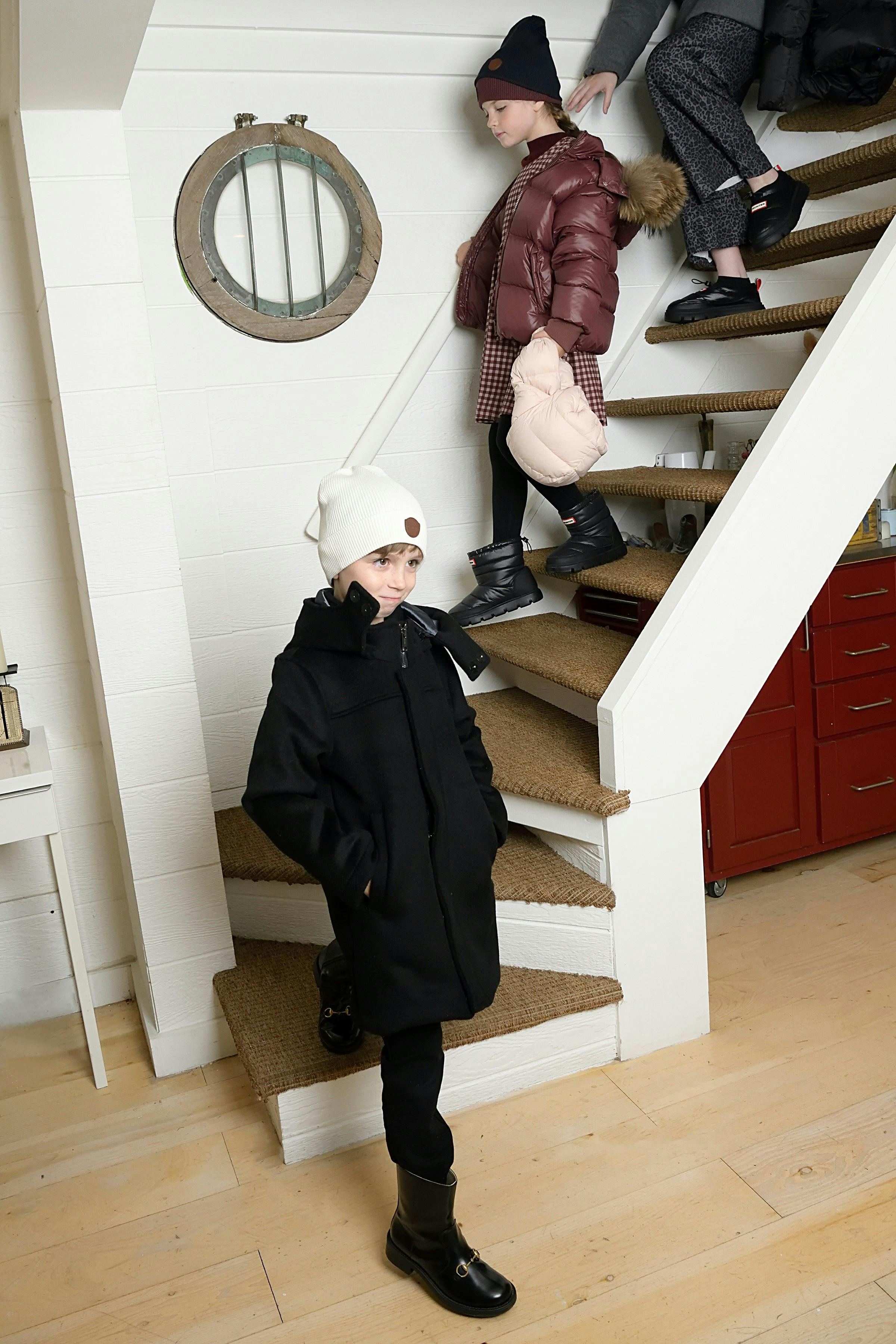 Boys Wool Coat - Black