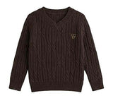 Cable Knit V-Neck Sweater