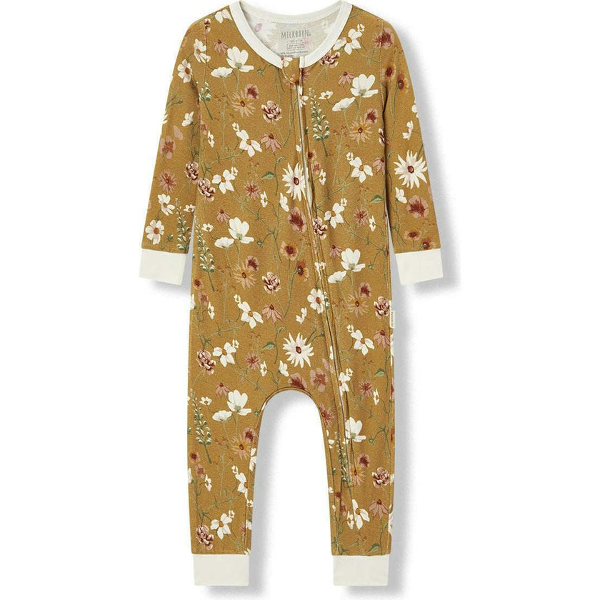 Wildflower Luxe Stretch Zipper Pajama