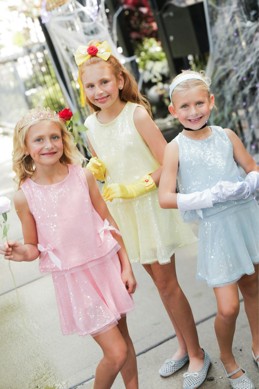 Pastel Sequin Bow Set