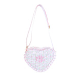 Customizable Quilted Floral Heart Purse