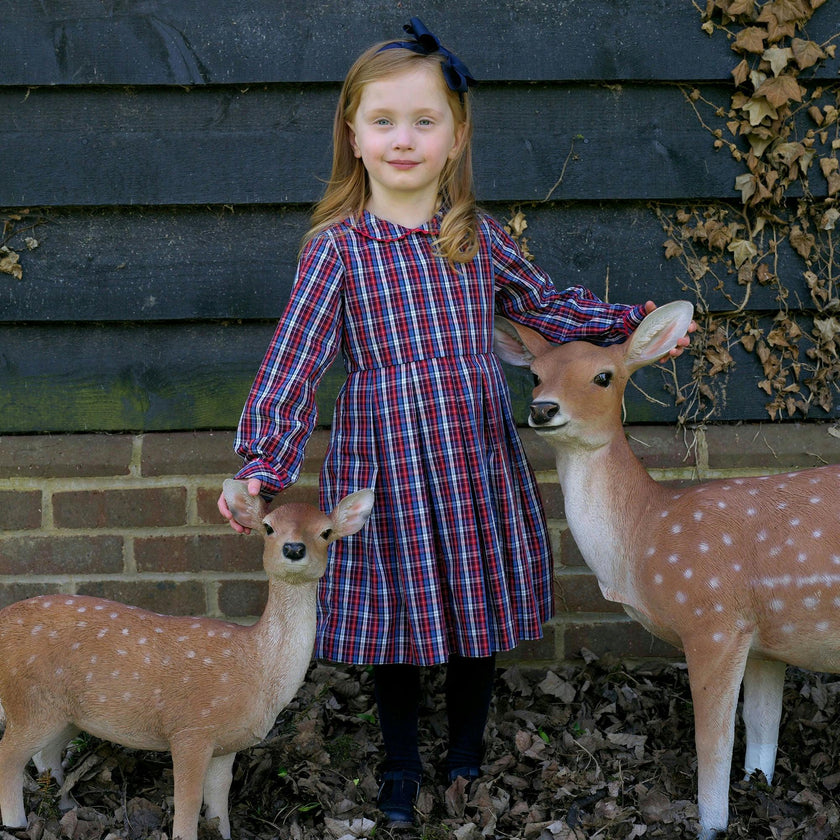 Check Pleated Dress