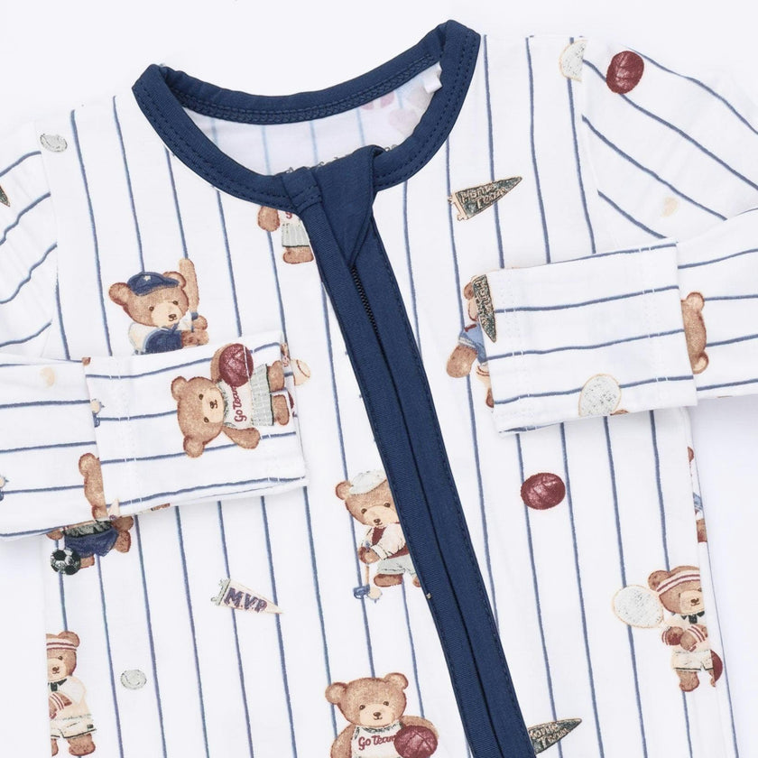 Mixed Sports Bears - 2 Way Zipper Footie