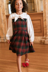 Mini Tawny Dress in Evergreen Plaid