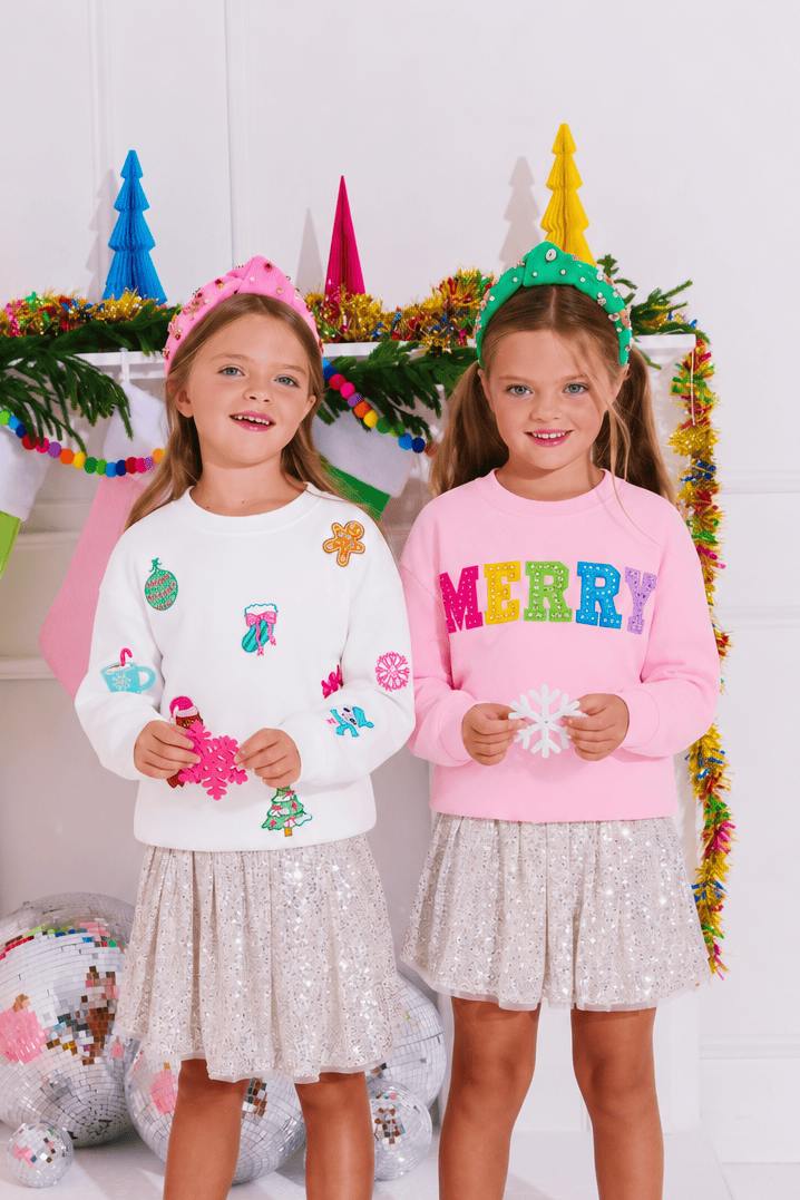 Sweet Holiday Patch Sweatshirt